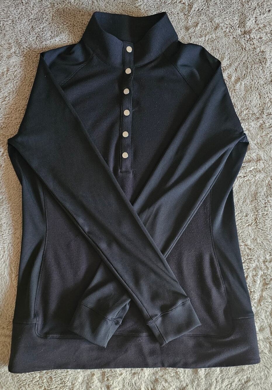 EPNY Long Sleeve Snap Pullover Black, Golf, Pickleball, Sports Sz S, NEW